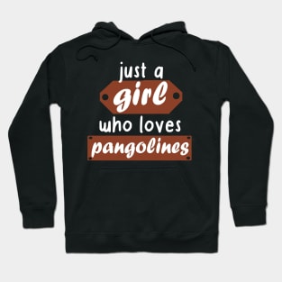 Vintage pangolin women retro girls love Hoodie